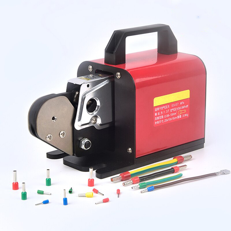 空気圧管状端子圧着機