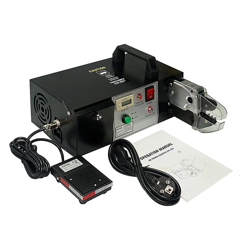 圧着工具各種端子装備電気式端子圧着機EM-6B1、EM-6B2、端子圧着、ケーブル圧着端子、圧着機