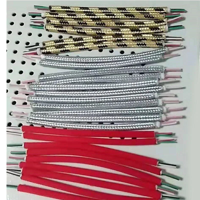 sample display of Nylon Braiding Cable Cutting And Stripping Machine, Heating Stripping Machine ナイロン編組ケーブルの切断およびストリッピングマシン、加熱ストリッピングマシンのサンプルディスプレイ
