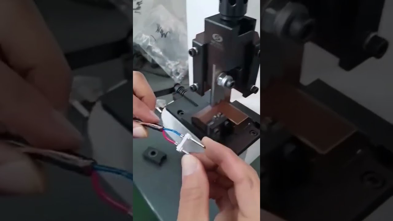 2T端子圧着機 単粒金型 実演｜工場設備の自動化機械