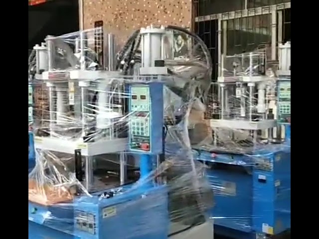 DCプラグワイヤーインサート成形機 15トン縦型 PVC/TPE/PPプラスチック成形機