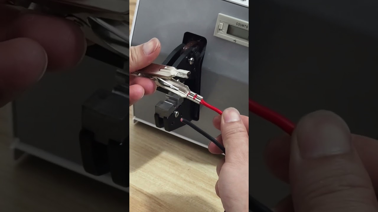 ワニ口クリップ用電動端子圧着機！工場の生産性を向上させる最強ツール #工場 #機械