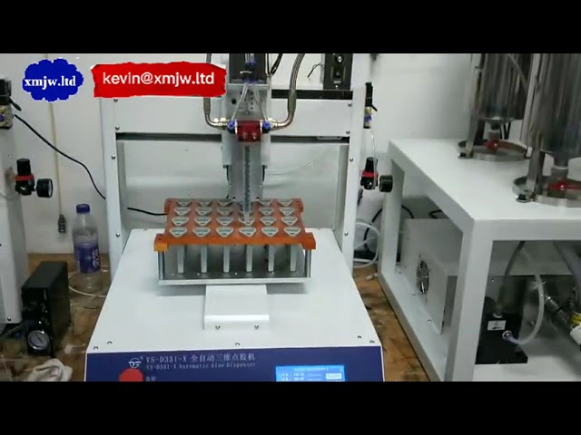 モバイルキー組立に最適！シリコン式自動はんだペーストディスペンサー