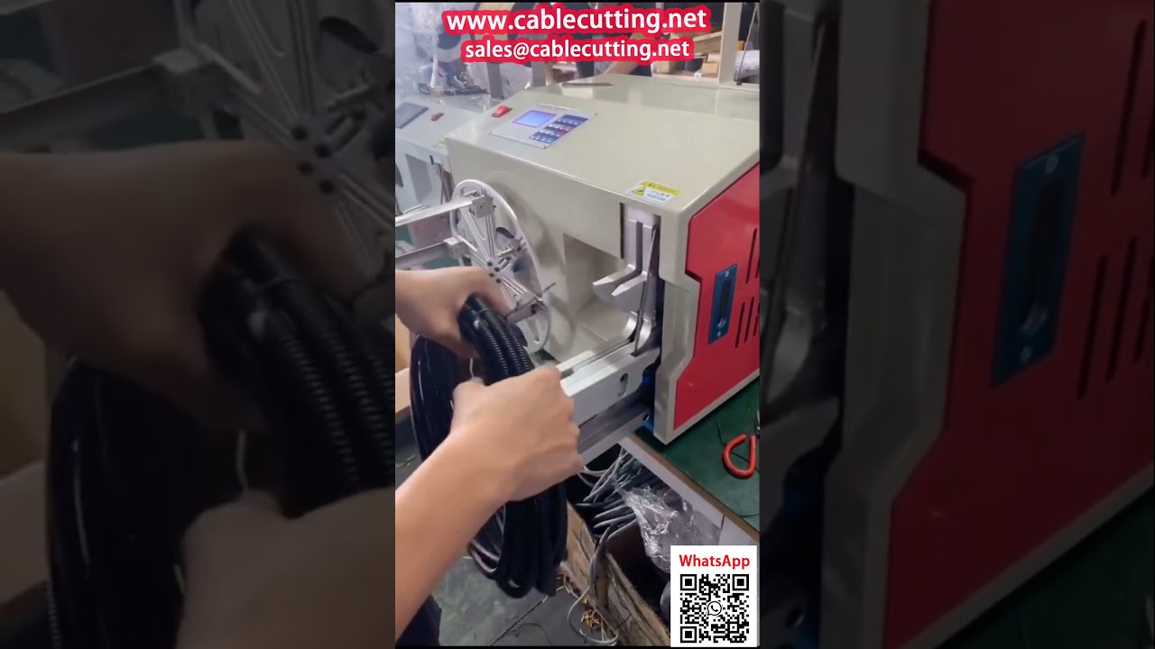 【自動結束機】ケーブル束の自動巻き取り・結束マシン | 蛇腹管対応