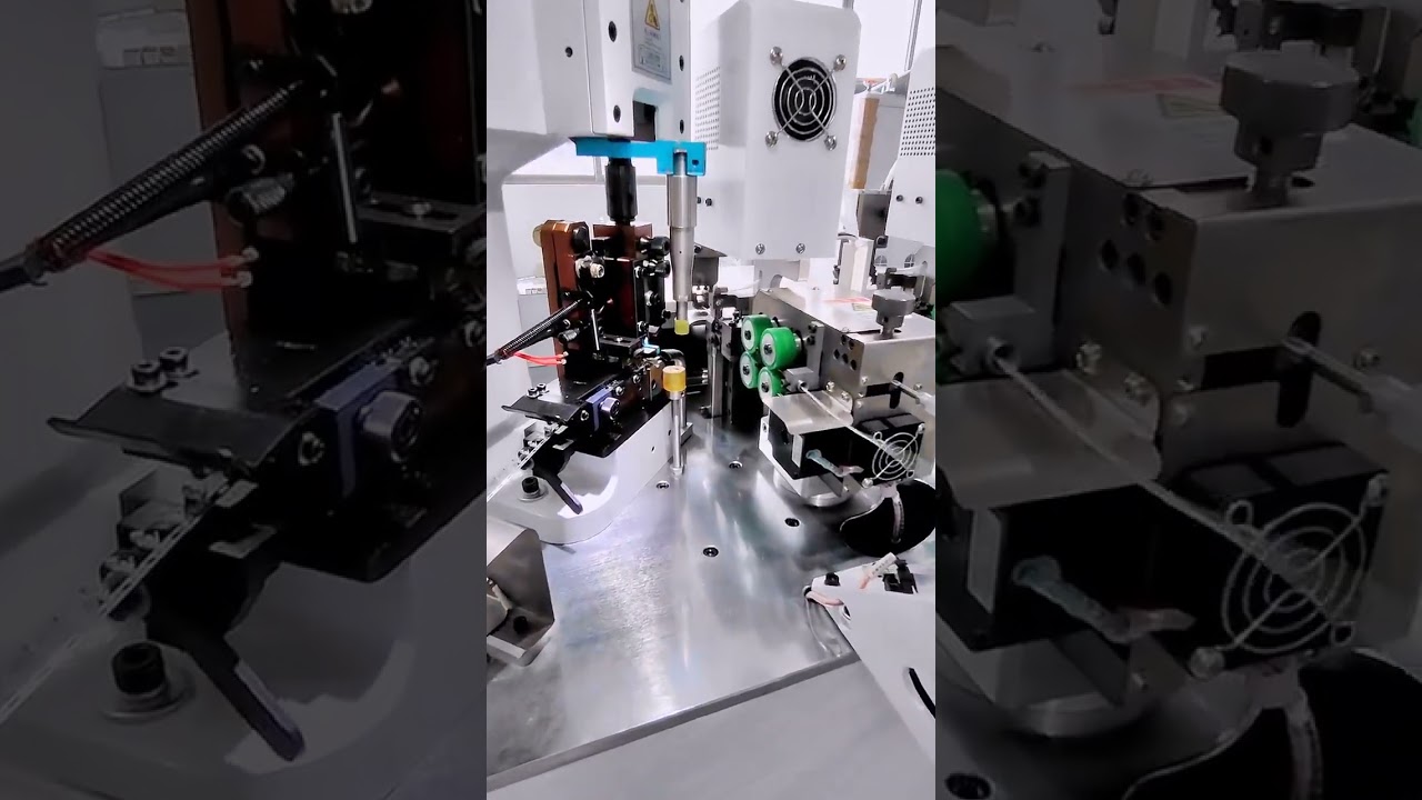 ダブルワイヤー両端圧着機｜電線剥離・圧着を自動化 #マシン #電線剥離機 #工場