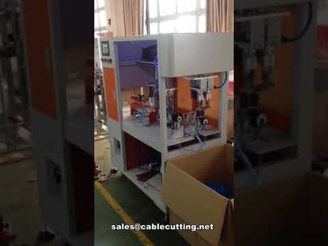 ケーブル測定・切断・巻取り・結束を1台で！自動加工機