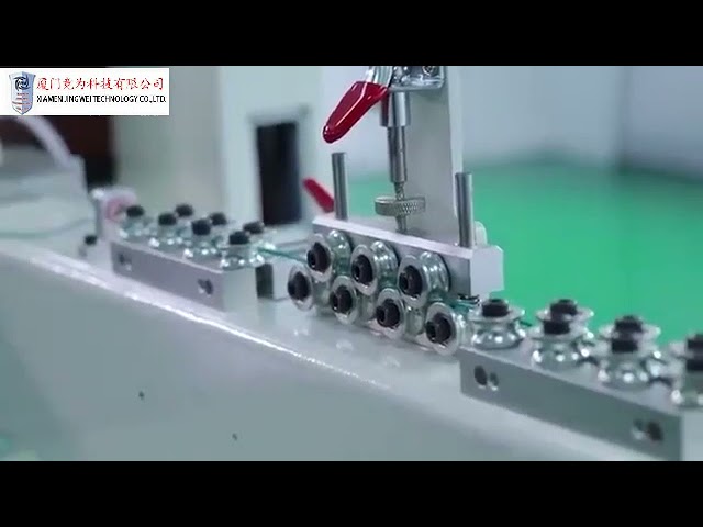 ケーブル切断・剥離・PCBタブ端子圧着機｜多機能ワイヤー加工自動化装置