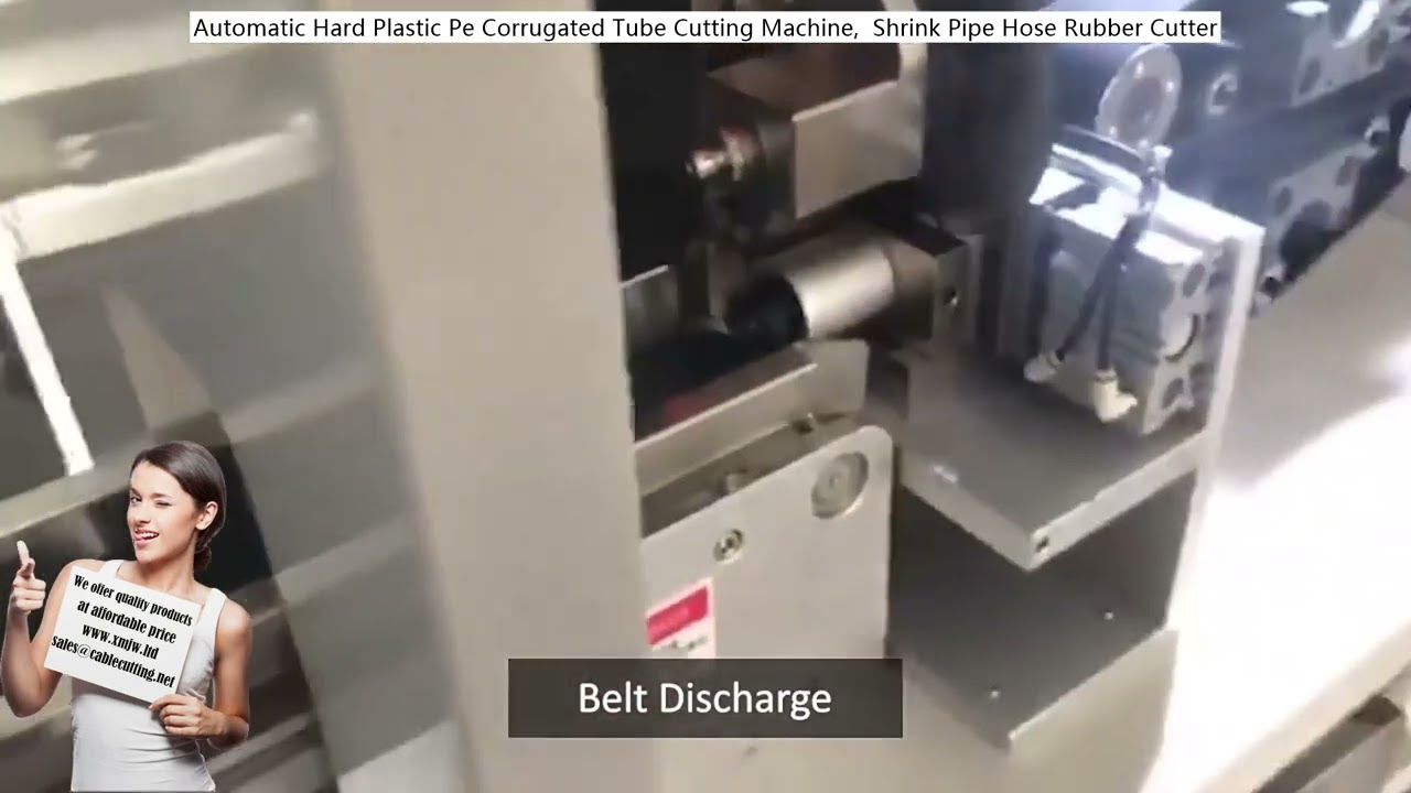 硬質プラスチック・PEコルゲートチューブ自動切断機 | シュリンクパイプ・ホース・ゴムカッター