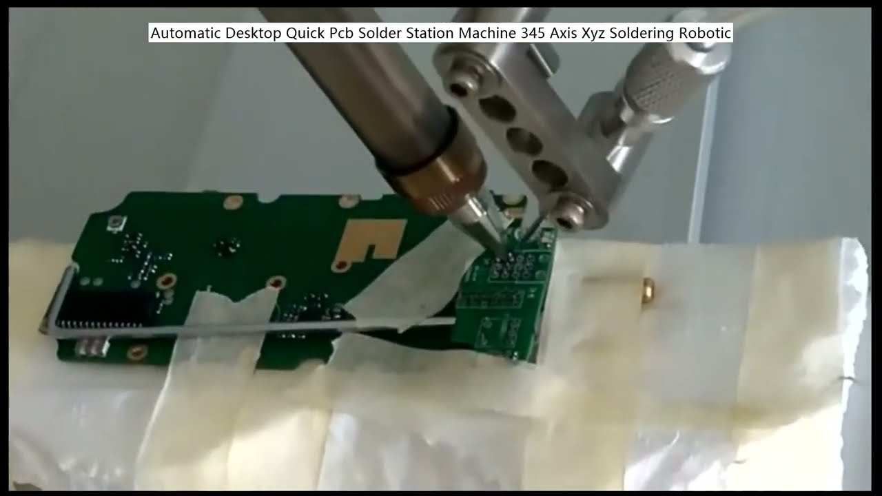 自動卓上PCBはんだ付けロボット | 345軸XYZ高速ソルダリングステーション