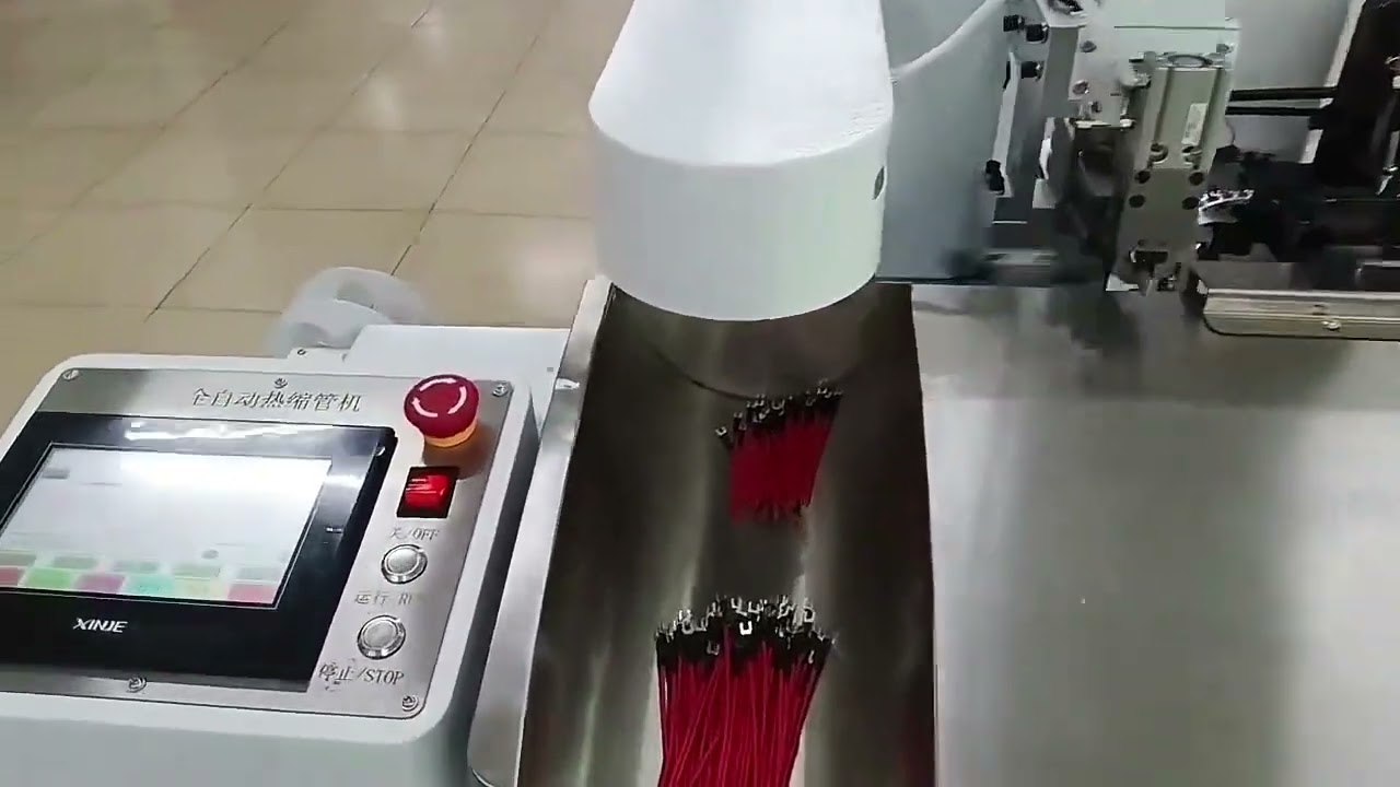 作業効率向上！全自動熱収縮チューブ挿入・端子圧着機