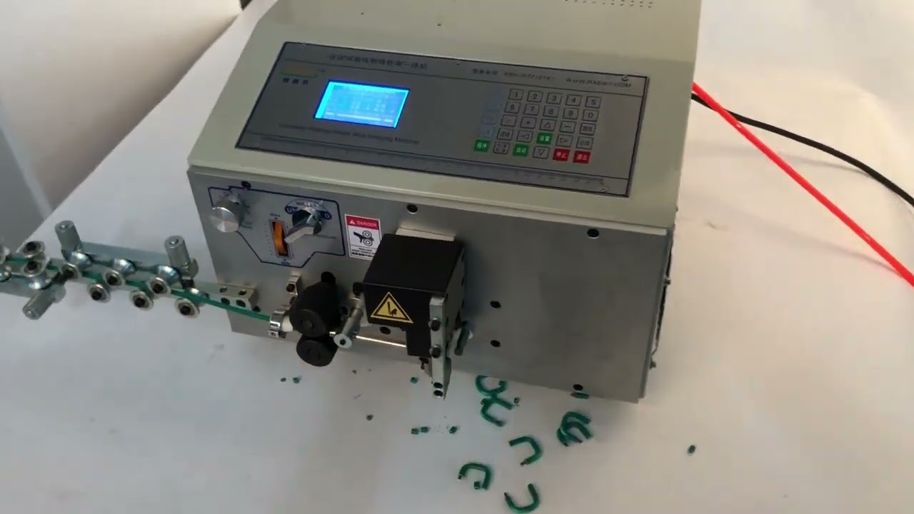 コンピュータ制御自動電線被覆剥離・曲げ加工機 SWT508 ZW16 4ローラーベンダー with ストレートナー