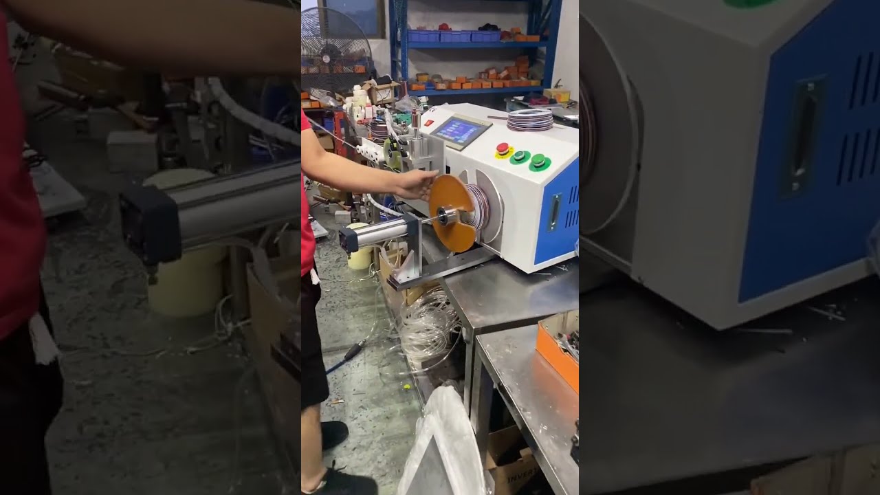ツインケーブル自動処理機｜計数・選別・切断・巻線・結束をワンストップで実現 #機械