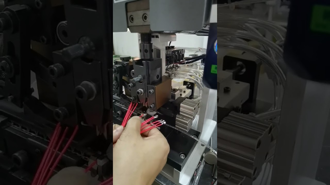 【実写】VH端子ストリッピング＆圧着機 - 工場自動化ツール #factory #machine #tools
