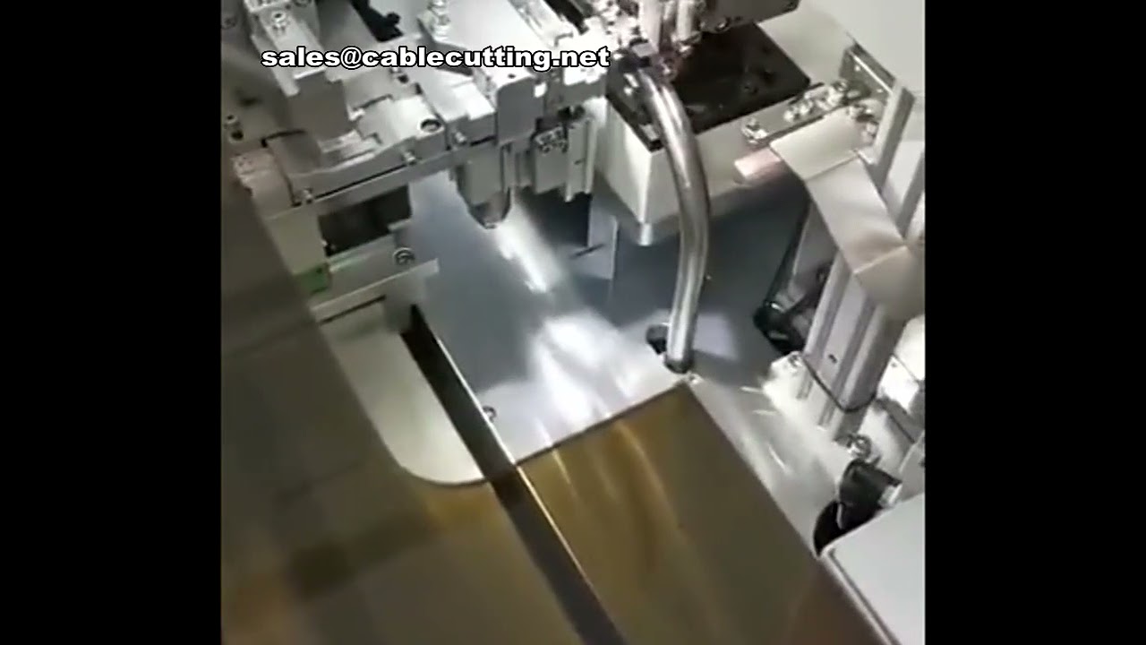 【業務用】全自動平行線単頭ディッピングマシン｜リボンケーブル剥線・端子圧着機