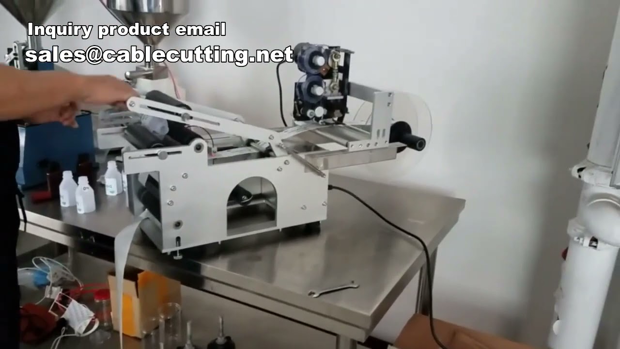 Semi-Automatic Flat Labeling Machine for Industrial Packaging