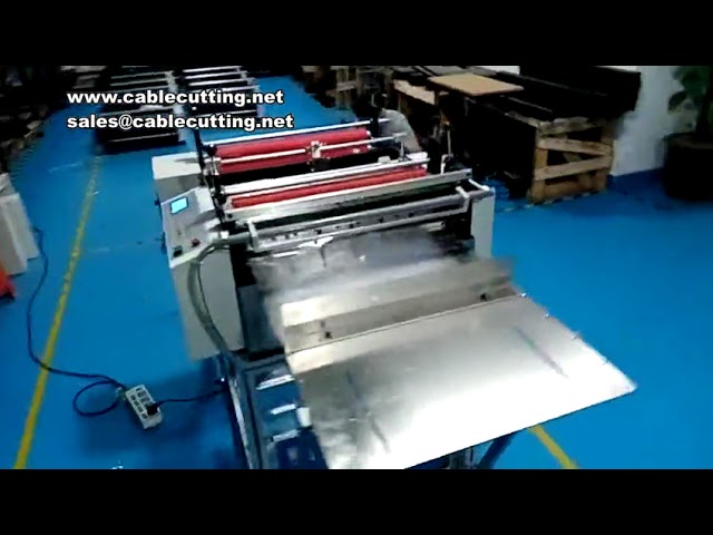 プラスチックフィルム切断機 | 工業用電気式小型布切断機｜高効率自動化