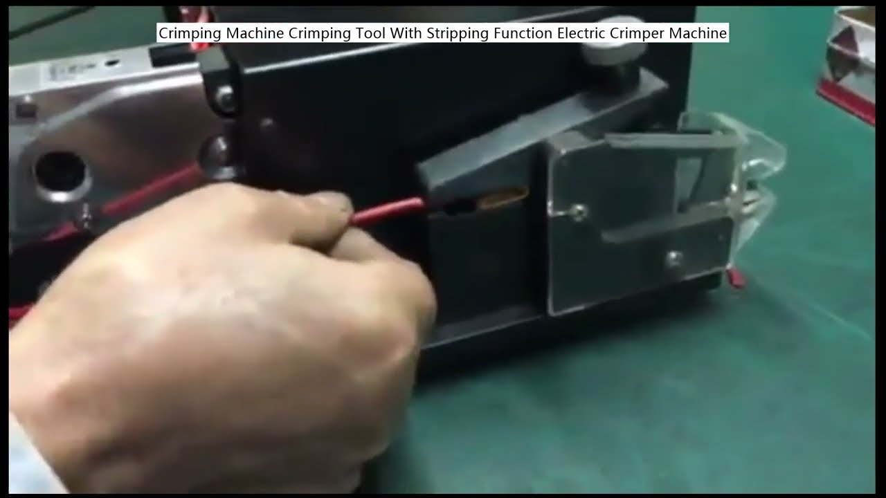 剥線機能付き電動圧着機 | ワイヤーストリッパー&圧着ツール