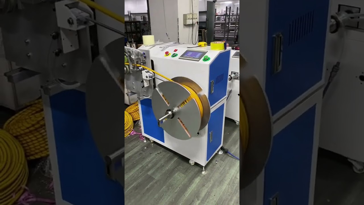 精密計量で美しく整ったパイプ巻き取り機 #工場 #機械