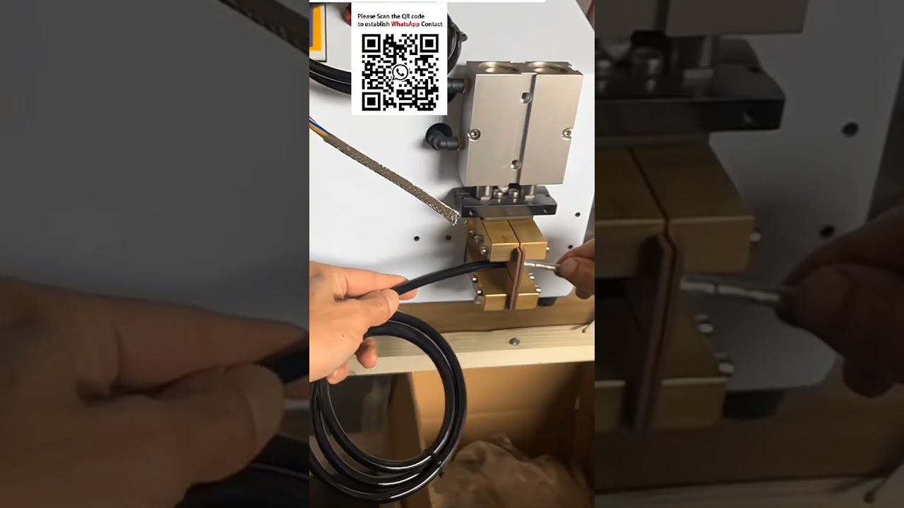 Pneumatic Hot Melt Stripper for Metal Braided Shield - No Core Damage Wire Harness Automation