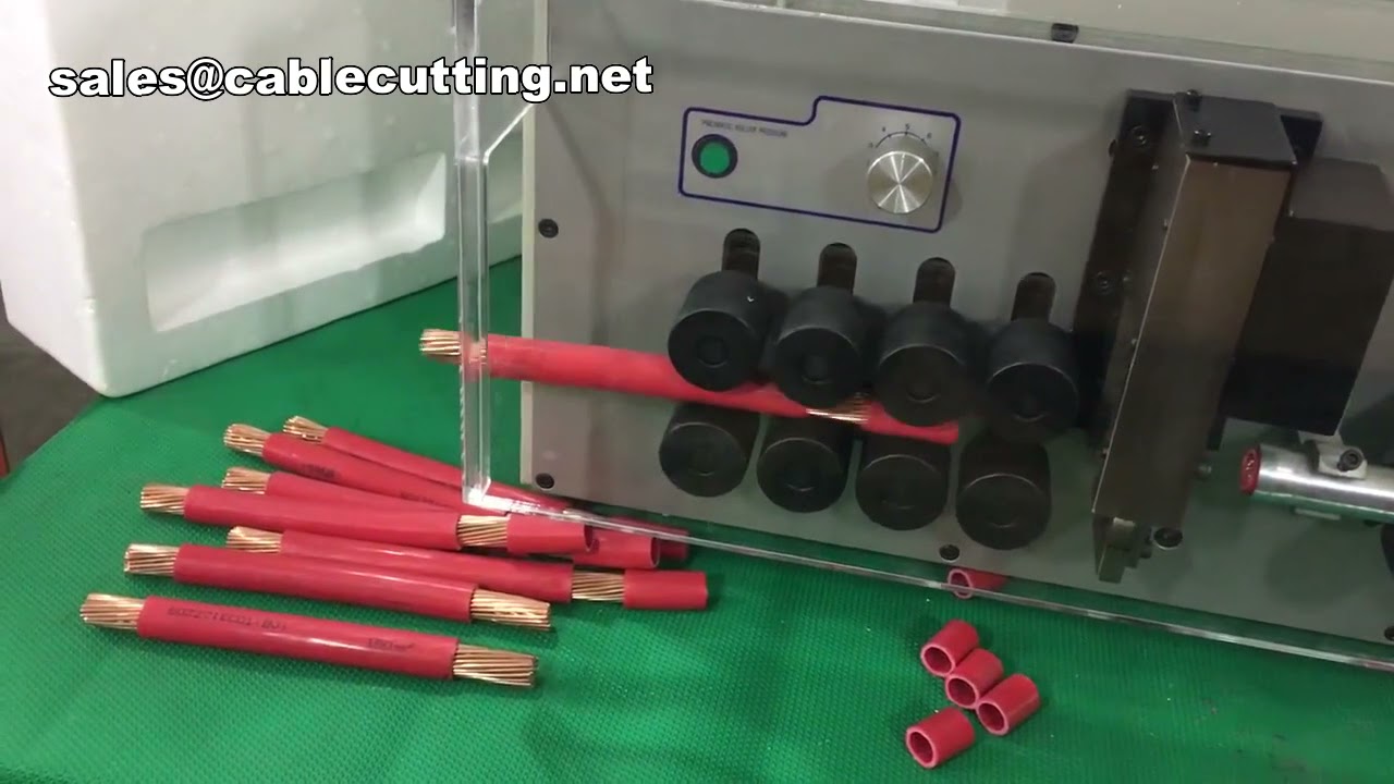 電線被膜剥離・切断機 16-150mm²対応 | ワイヤー加工自動化ソリューション