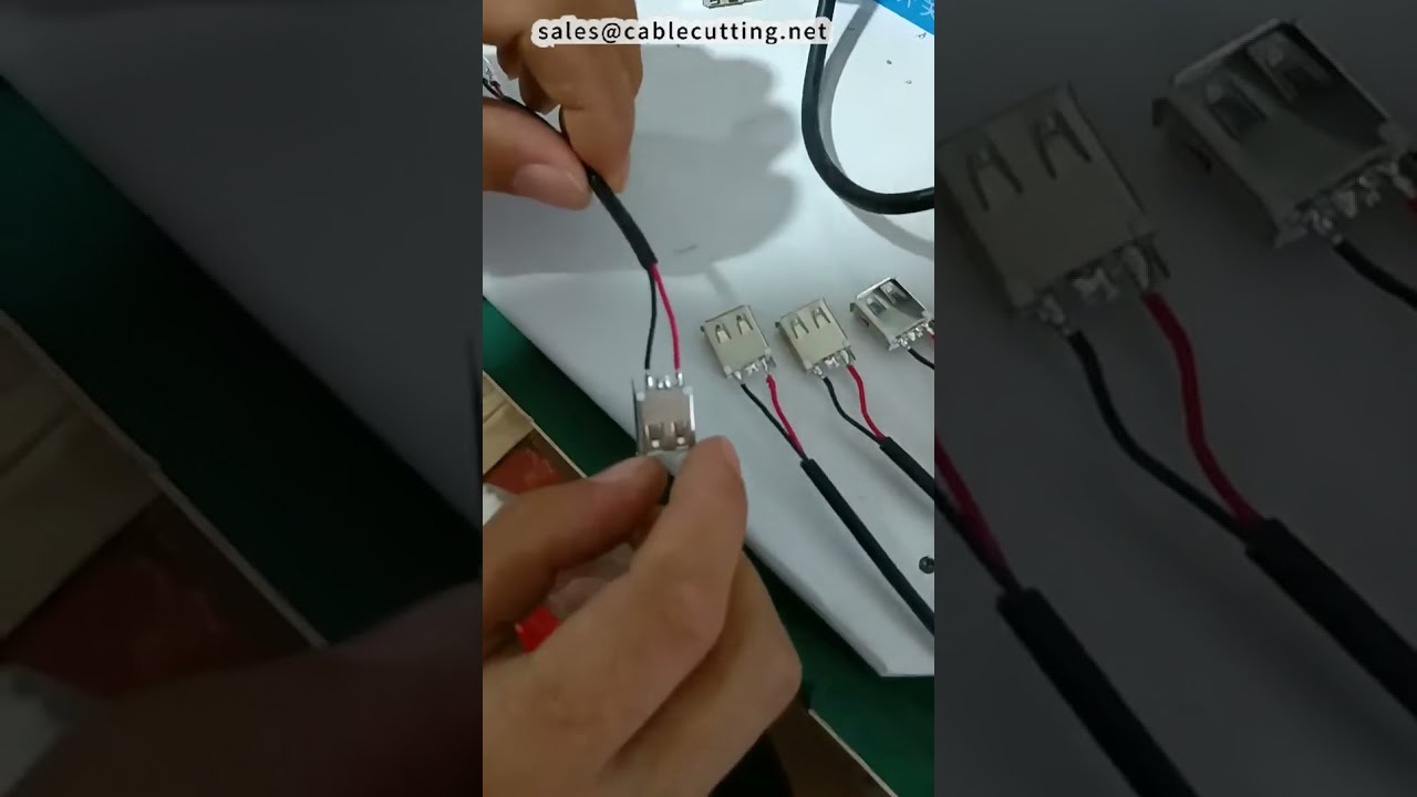 2ピンUSB-Aメスコネクタのはんだ付けとブリッジ方法【はんだ付け機】