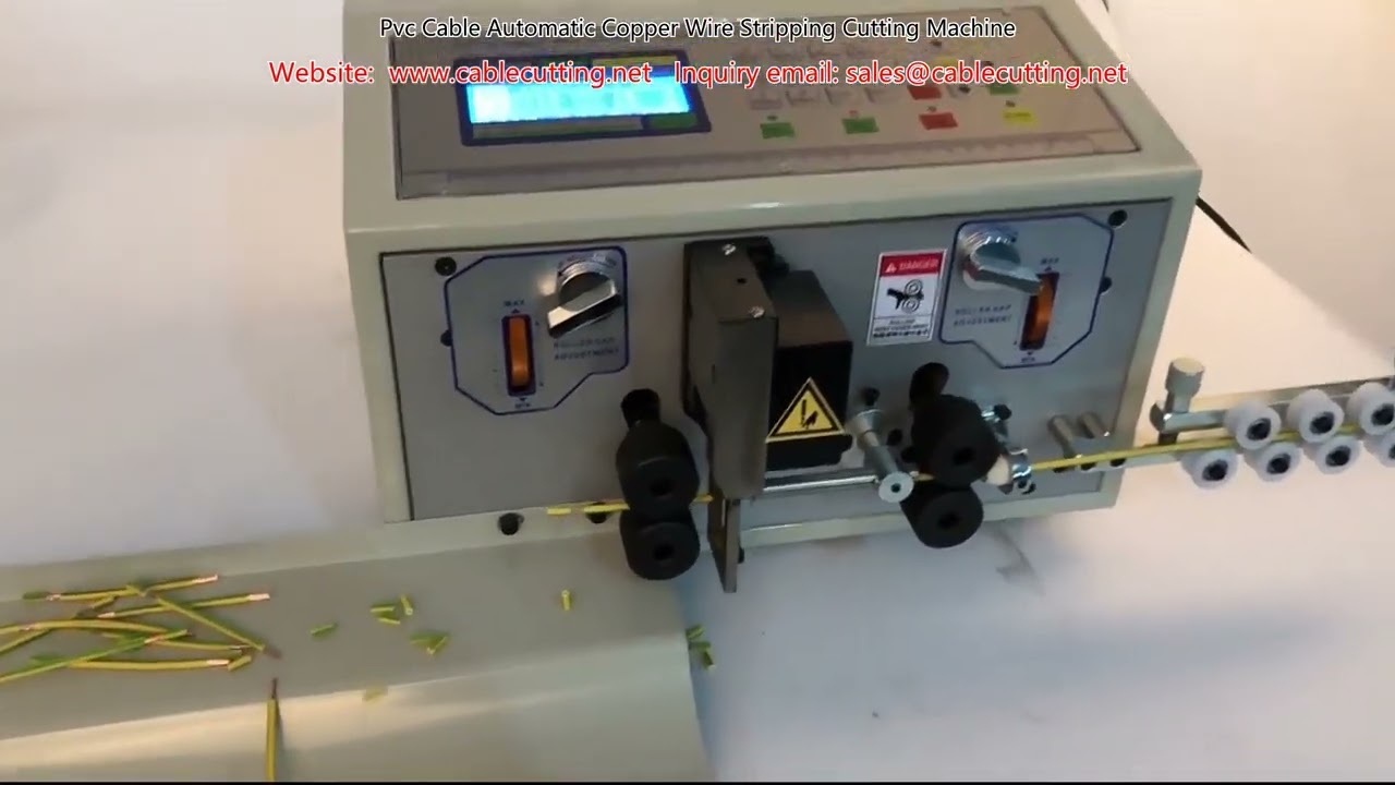 PVCケーブル対応！自動銅線剥離・切断機【高精度・高速処理】