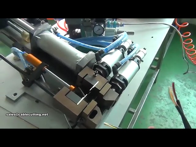 電線用ホットピーリングマシン | 空圧式編組線加熱剥離機