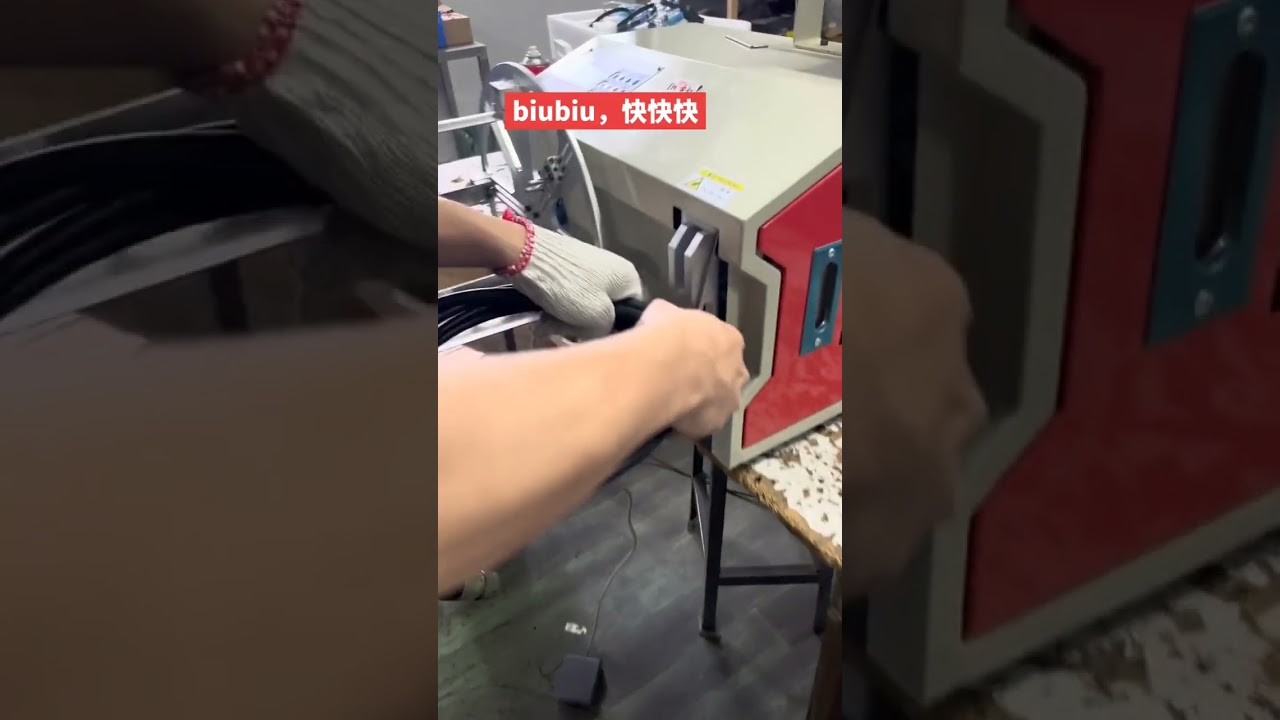 データケーブル巻取り結束機 | 自動化設備 #機械 #工場