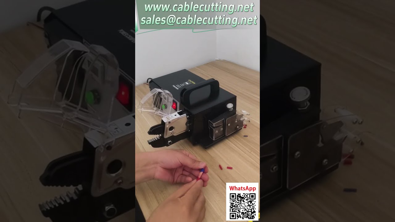【EM 6B2BC 電動圧着機】二芯線管圧着対応 切断・被膜剥き機能内蔵